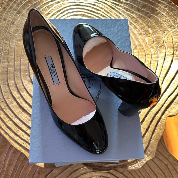 prada CALZATURE DONNA Nero shoes size 36.5 - Picture 1 of 10